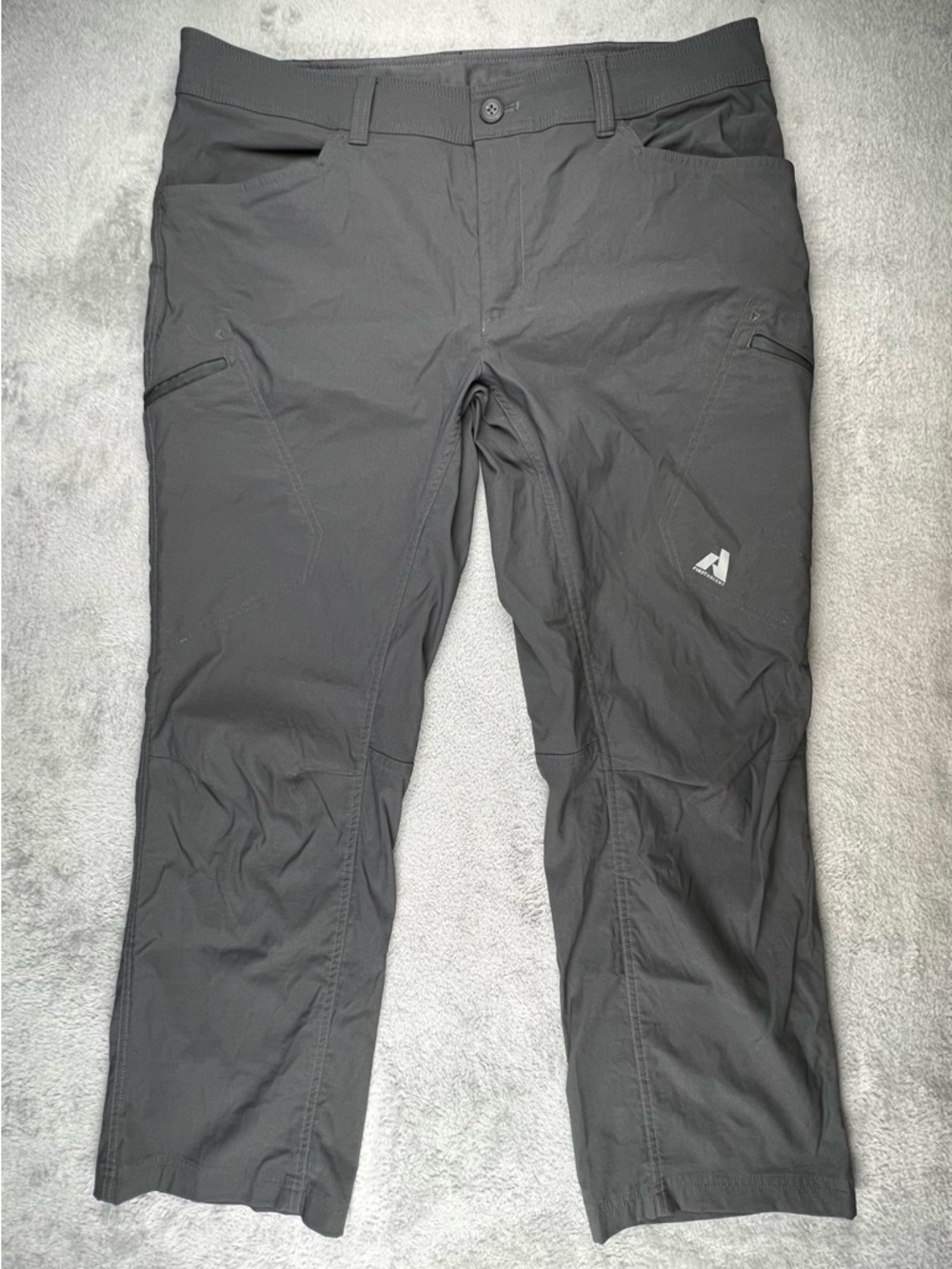 Eddie Bauer First Ascent Mens Pants 38x30 Gray Hiking Outdoor Climbing Outdoor